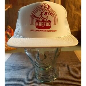 NOS Vintage Hoffco Inc. Outdoor Power Equipment SnapBack Canvas Trucker Hat Cap